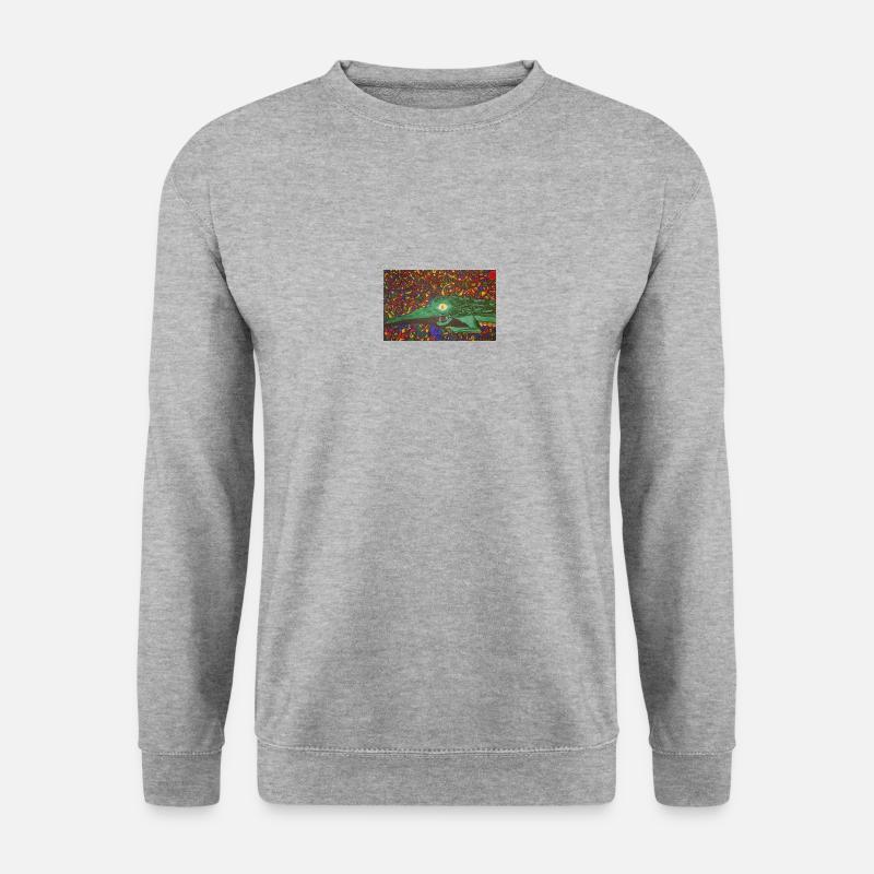 20240118 224052 - Unisex Pullover - Weißgrau meliert