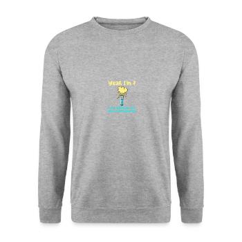 Anniversaire du scientifique Sept - Sweat-shirt Unisexe - gris chiné - Devant - Alina (178cm) & Michal (187cm)
