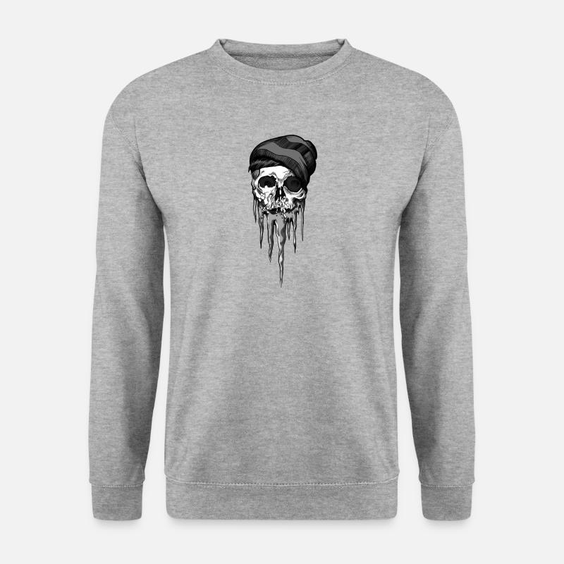 Frozen Skull - Unisex Sweatshirt - salt & pepper