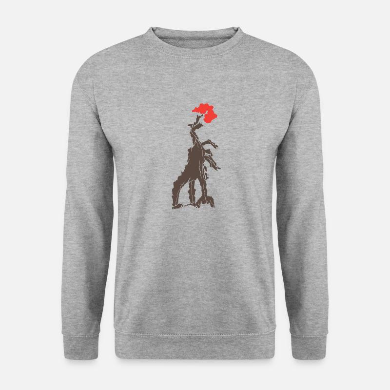 Wawel-Drache Cracow - Unisex Pullover - Weißgrau meliert