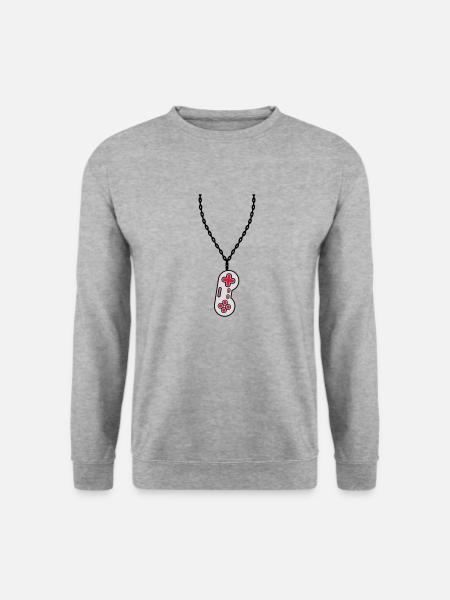 Necklace Jewelry Old Controller - Unisex Sweatshirt - salt & pepper
