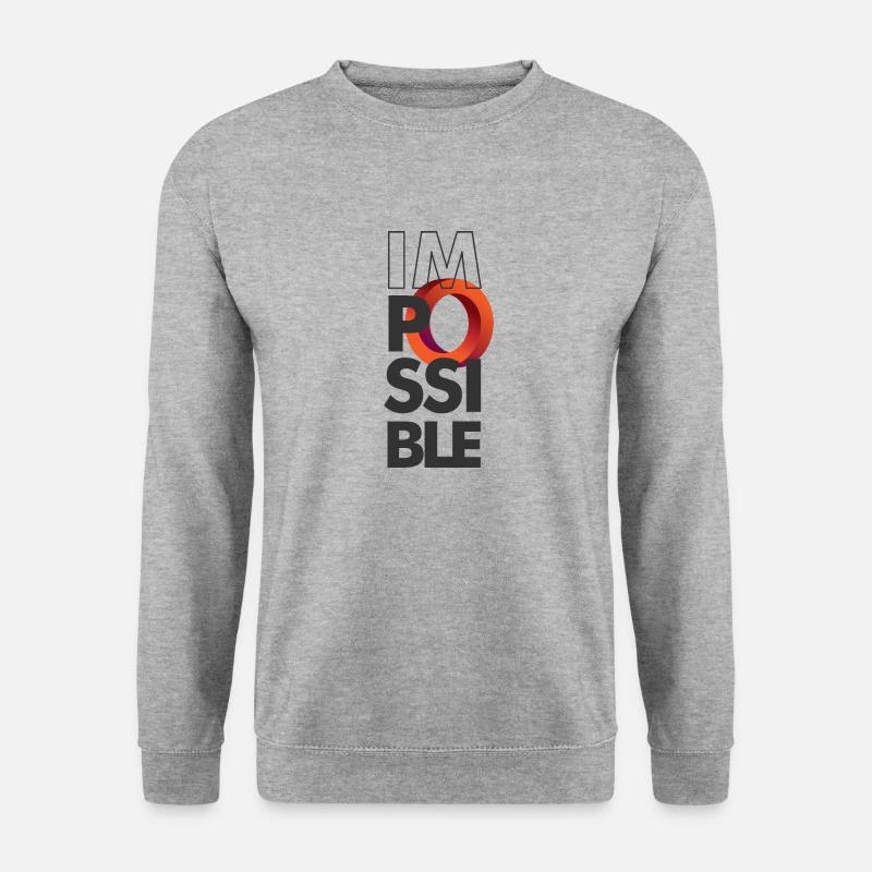 imPossible Circle - Unisex Sweatshirt - salt & pepper