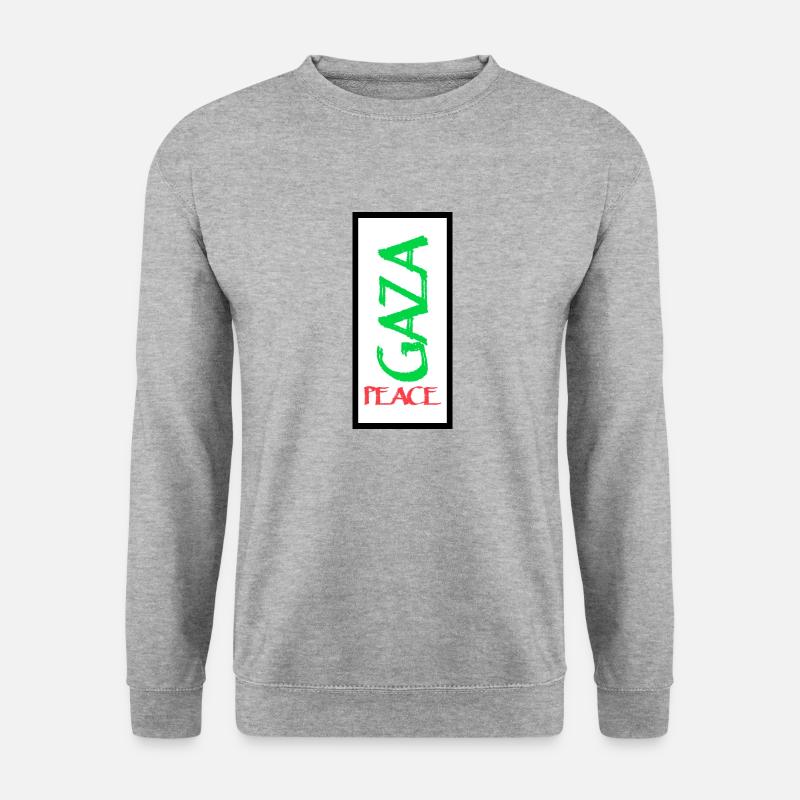 Israel Peace - Unisex Pullover - Weißgrau meliert