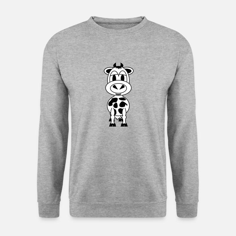 Melle - Unisex Pullover - Weißgrau meliert