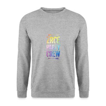 Dire de l’équipe de fête Zrce - Sweat-shirt Unisexe - gris chiné - Devant - Alina (178cm) & Michal (187cm)