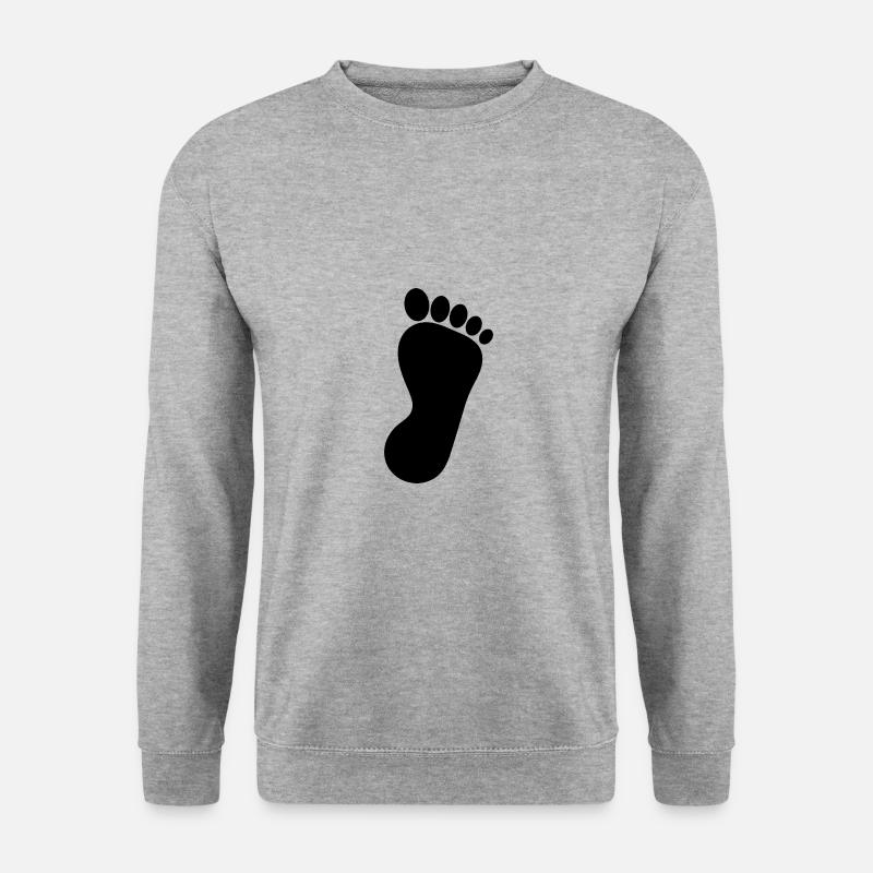 Fuß Füße Fußpflege Podologie Geschenk Geschenkidee - Unisex Pullover - Weißgrau meliert