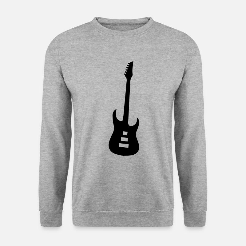 Gitarre Symbol - Unisex Pullover - Weißgrau meliert