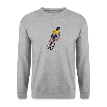 Cyclist - Unisex Sweatshirt - salt & pepper - Front - Alina (178cm) & Michal (187cm)