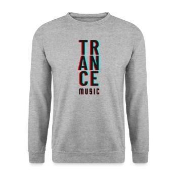 psy trance music - Unisex Pullover - Weißgrau meliert - Vorne - Alina (178cm) & Michal (187cm)