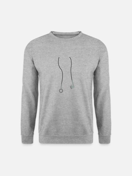 kopfhoerer3 - Unisex Sweatshirt - salt & pepper