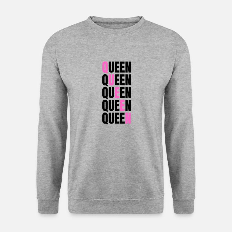 Queen - Unisex Pullover - Weißgrau meliert