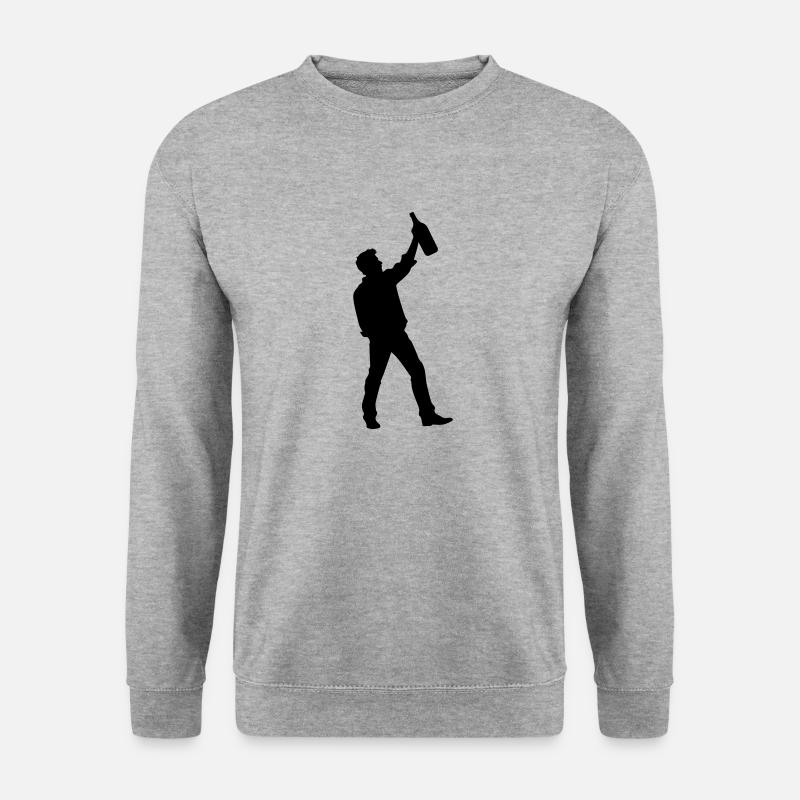 Drink Party Icon - Unisex Pullover - Weißgrau meliert