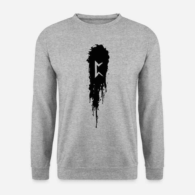 Perthro - Unisex Pullover - Weißgrau meliert