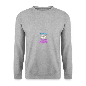 Dentist Dental Assistant Tooth Fairy I Gift - Unisex Sweatshirt - salt & pepper - Front - Alina (178cm) & Michal (187cm)