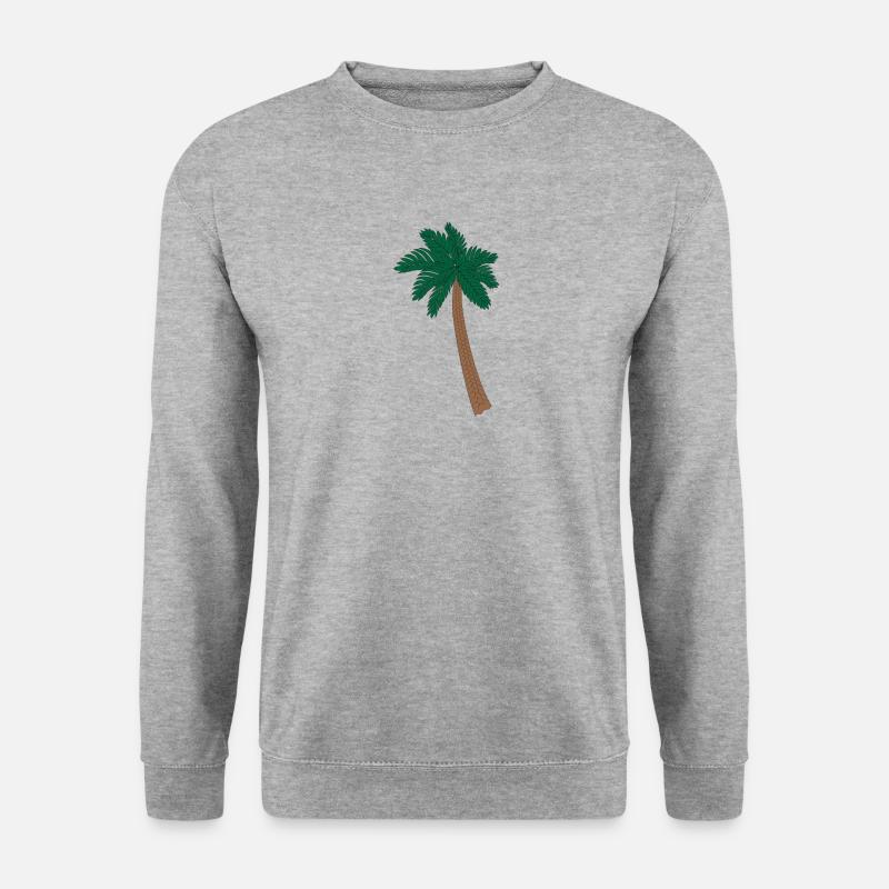 Palm tree illustration - Unisex Sweatshirt - salt & pepper