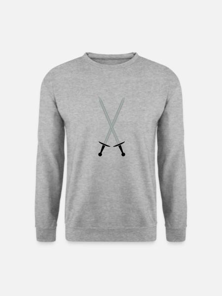 Épées croisées - Sweat-shirt Unisexe - gris chiné
