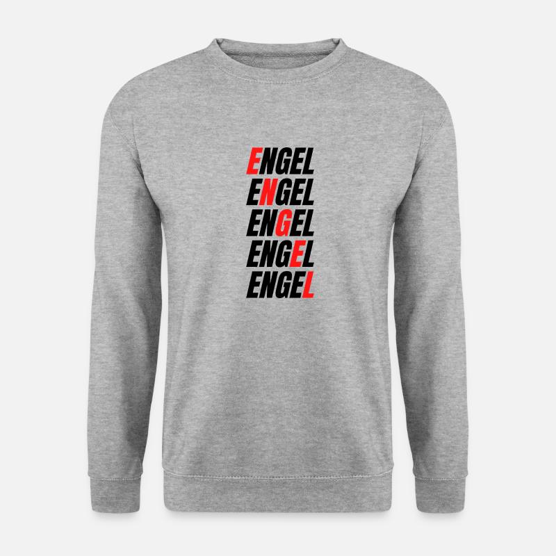 Engel - Unisex Pullover - Weißgrau meliert
