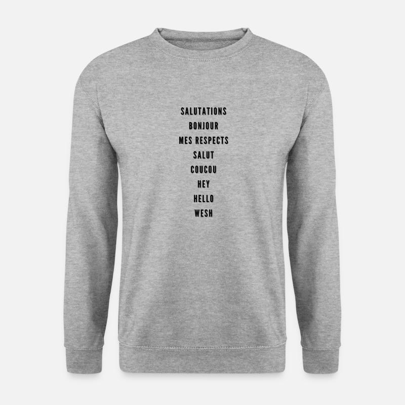 Greetings over time - Unisex Sweatshirt - salt & pepper