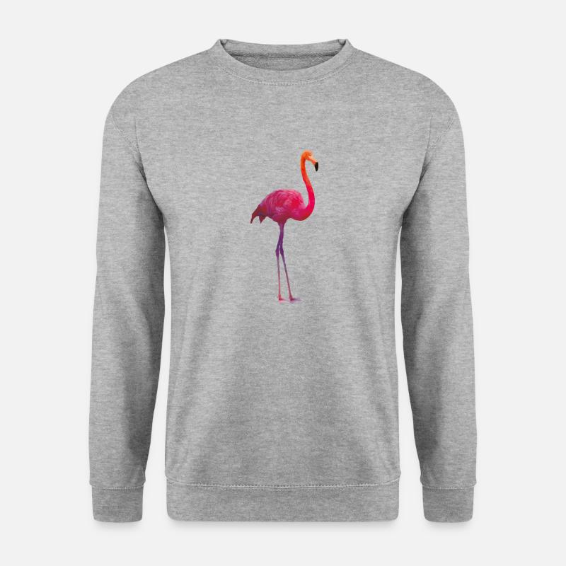 Flamingo colors - Unisex Pullover - Weißgrau meliert