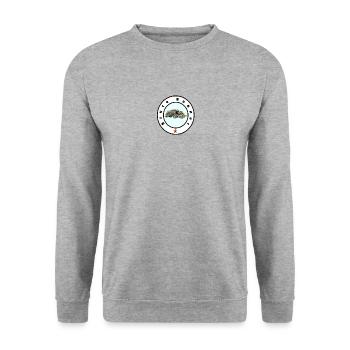 Bruce Banner - Unisex Pullover - Weißgrau meliert - Vorne - Alina (178cm) & Michal (187cm)