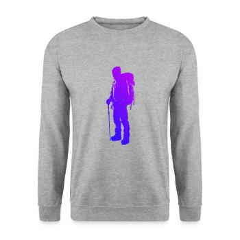 Escalade de bloc Escalade Escalade Hommes - Sweat-shirt Unisexe - gris chiné - Devant - Alina (178cm) & Michal (187cm)