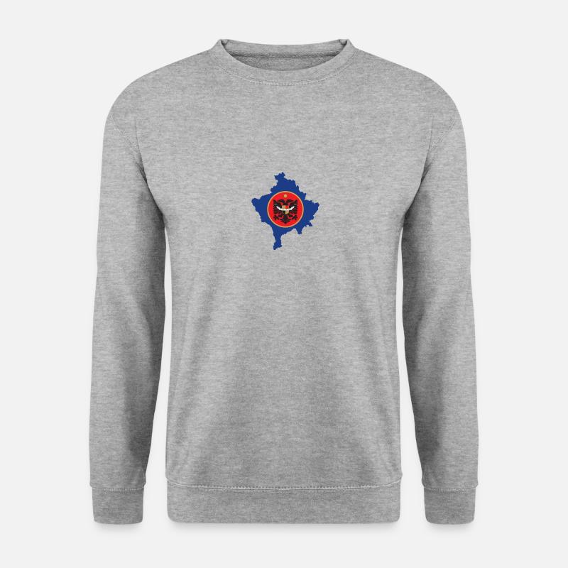 Kosova - Unisex Pullover - Weißgrau meliert