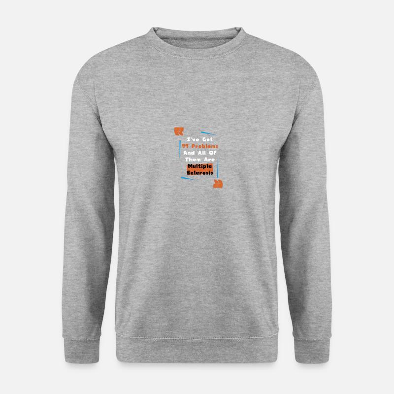 Behinderung Behindert Geschenk Handicap - Unisex Pullover - Weißgrau meliert