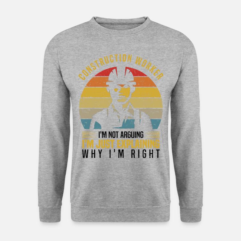 Construction worker - Unisex Sweatshirt - salt & pepper