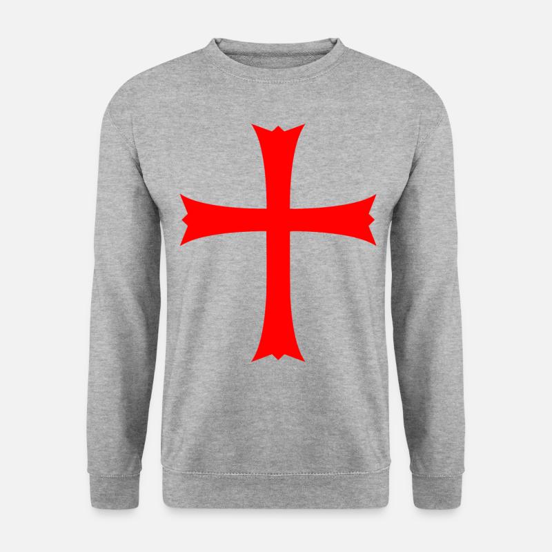 Croix de Jérusalem Croix de Jérusalem - Sweat-shirt Unisexe - gris chiné