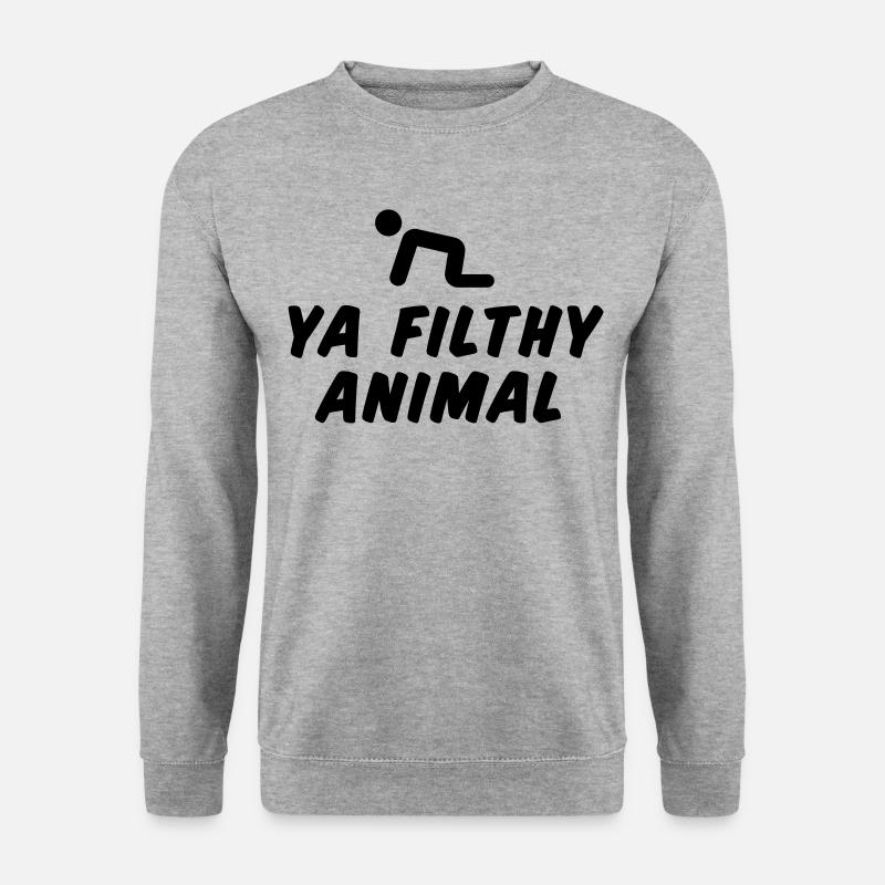 Ya Filthy Animal - Unisex Pullover - Weißgrau meliert