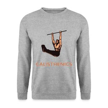 gymnastique suédoise - Sweat-shirt Unisexe - gris chiné - Devant - Alina (178cm) & Michal (187cm)