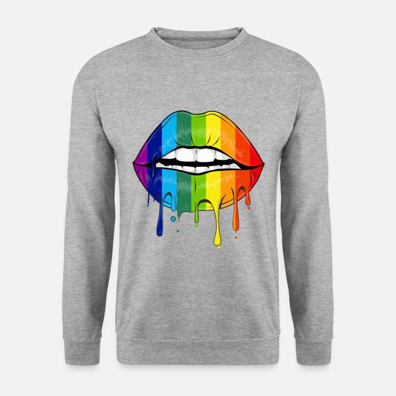 Gay Pride LGBT - Unisex Pullover - Weißgrau meliert