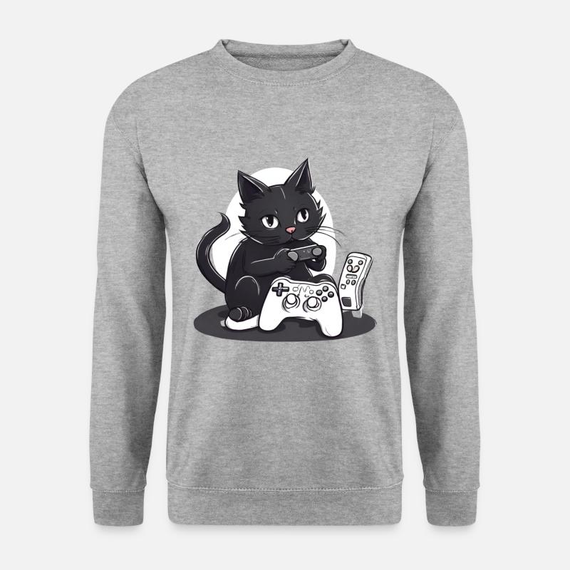 Spieler-Chat - Unisex Pullover - Weißgrau meliert