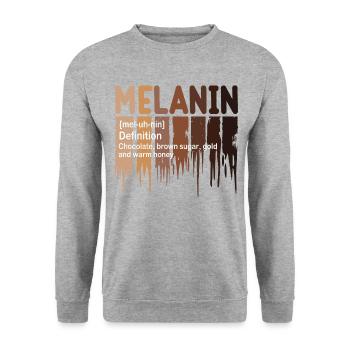 Juneteenth Black History Day Pride Gift - Unisex Sweatshirt - salt & pepper - Front - Alina (178cm) & Michal (187cm)