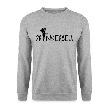 Drinkerbell - Unisex Sweatshirt - salt & pepper - Front - Alina (178cm) & Michal (187cm)