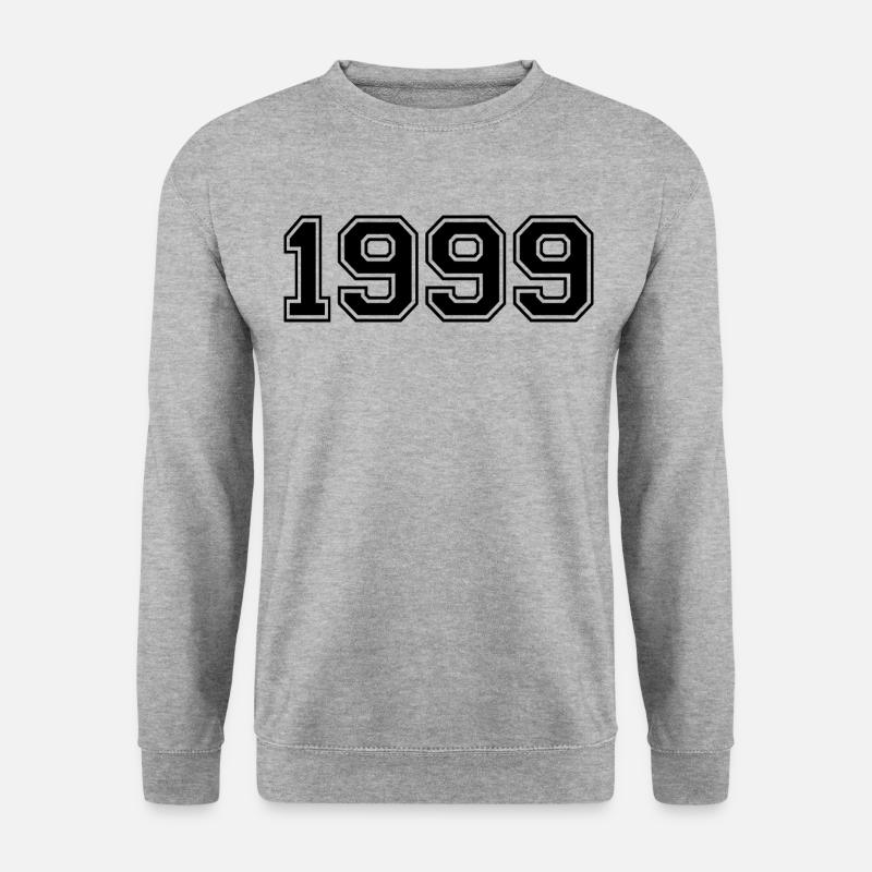 1999 - Unisex Pullover - Weißgrau meliert