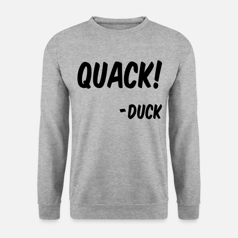 Ente - Unisex Pullover - Weißgrau meliert