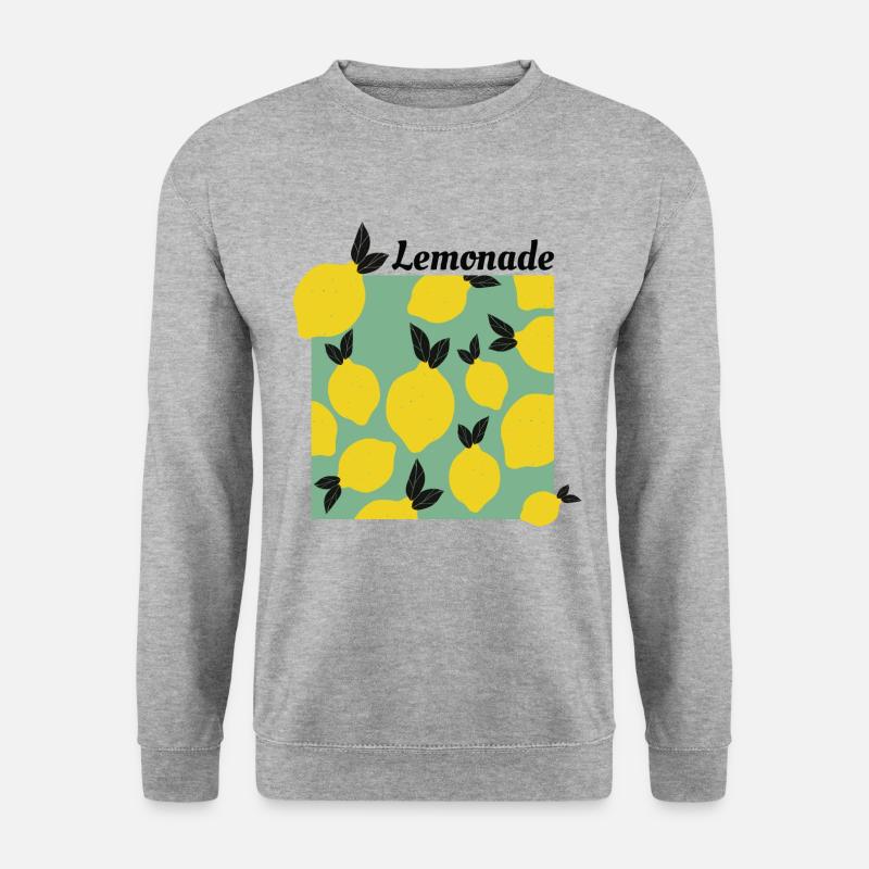 Zitronen Limonade - Unisex Pullover - Weißgrau meliert