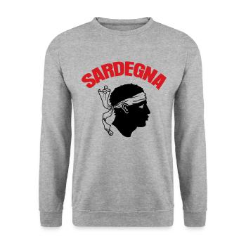 Sardinia Holidays Sardegna Sardinia - Unisex Sweatshirt - salt & pepper - Front - Alina (178cm) & Michal (187cm)