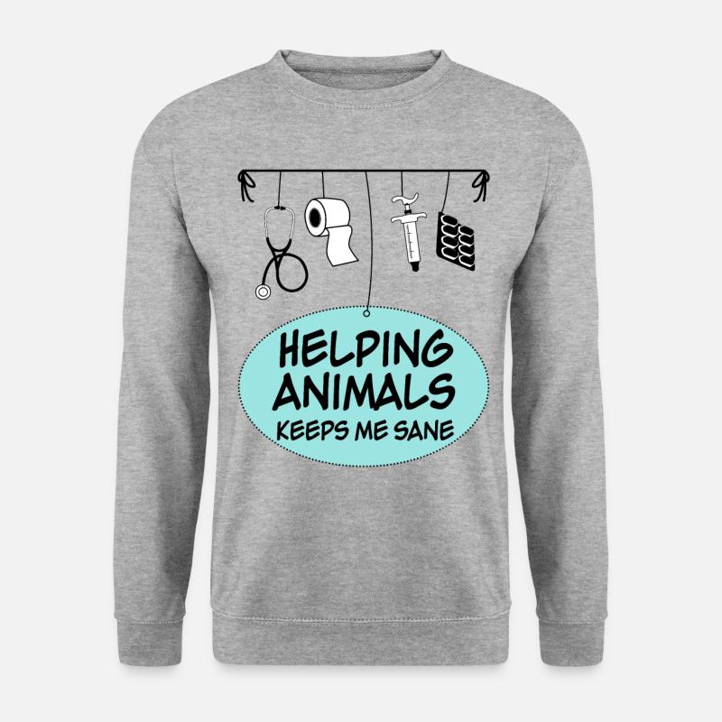 Veterinarian Veterinary Assistant - Unisex Sweatshirt - salt & pepper