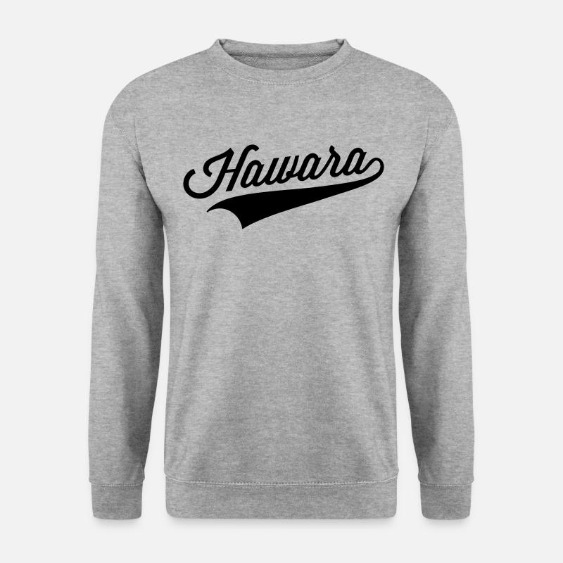 Hawara - Unisex Pullover - Weißgrau meliert
