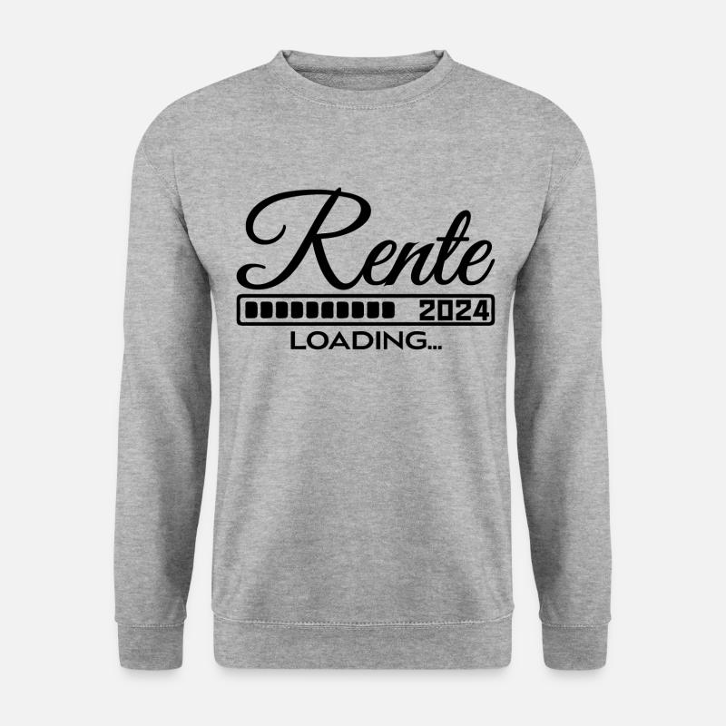 Rente 2024 Loading - Unisex Pullover - Weißgrau meliert