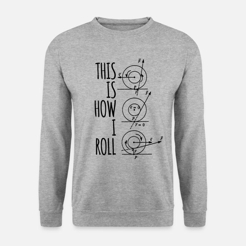Nerd nerds physique - Sweat-shirt Unisexe - gris chiné
