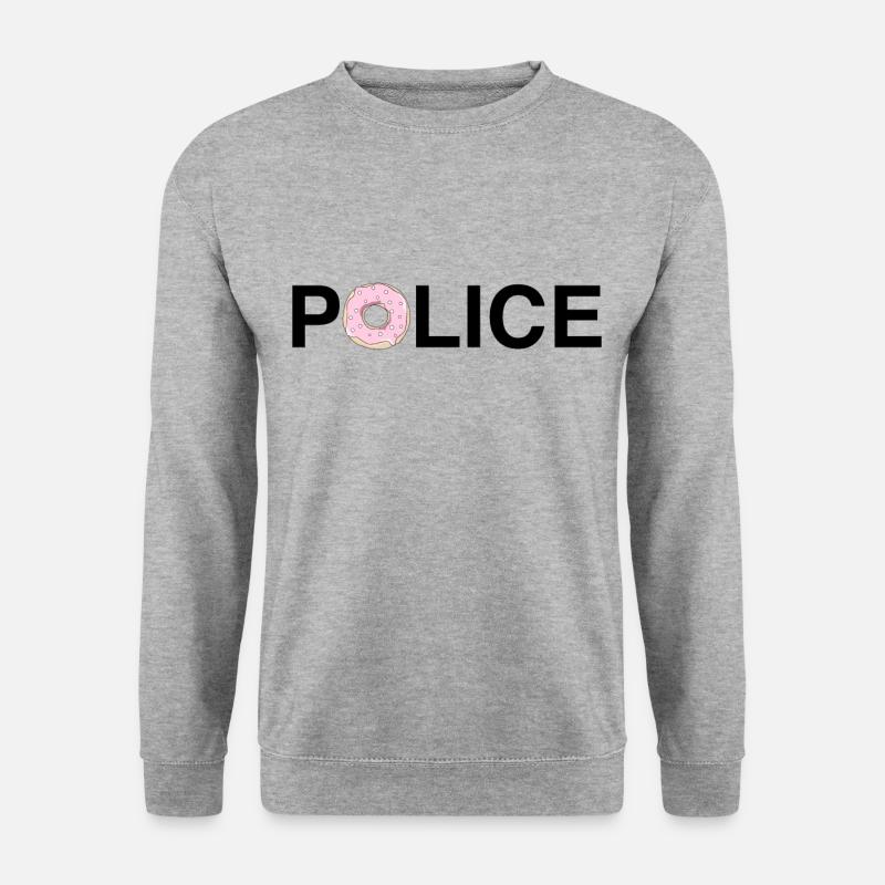 Polizei - Unisex Pullover - Weißgrau meliert