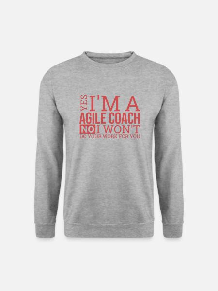 « Agile Coach Work | Agile » - Sweat-shirt Unisexe - gris chiné