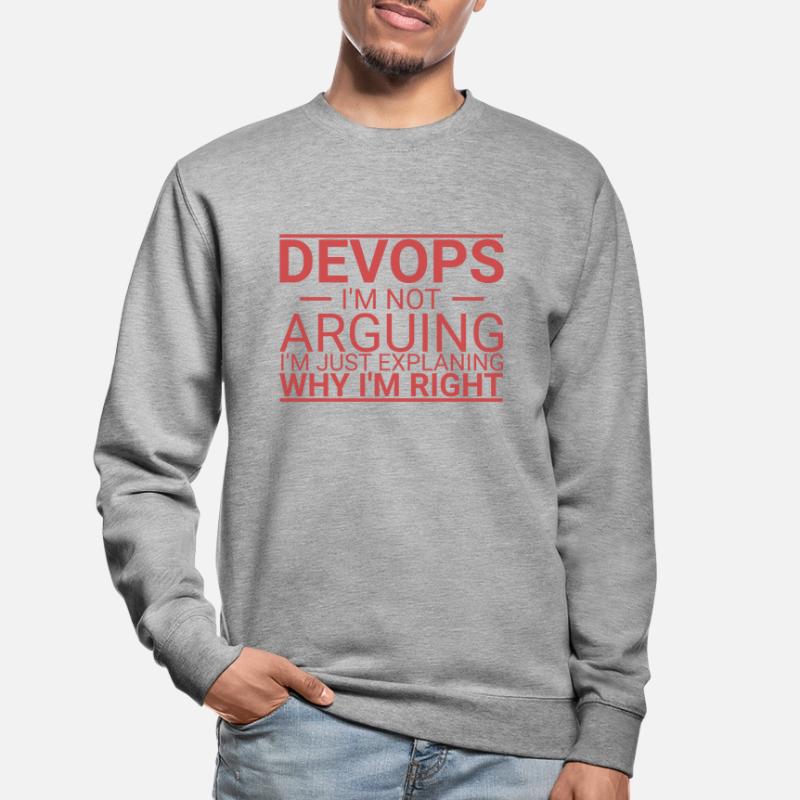 "DevOps Arguing | Softwareentwicklung" Unisex Pullover