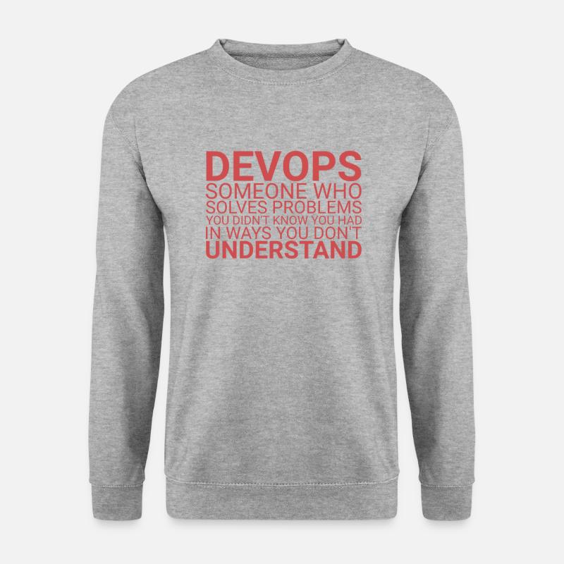 "DevOps Problem | Software Development" - Unisex Sweatshirt - salt & pepper