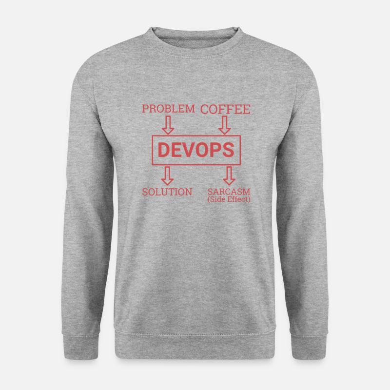 "DevOps Sarcasm | Software Development" - Unisex Sweatshirt - salt & pepper