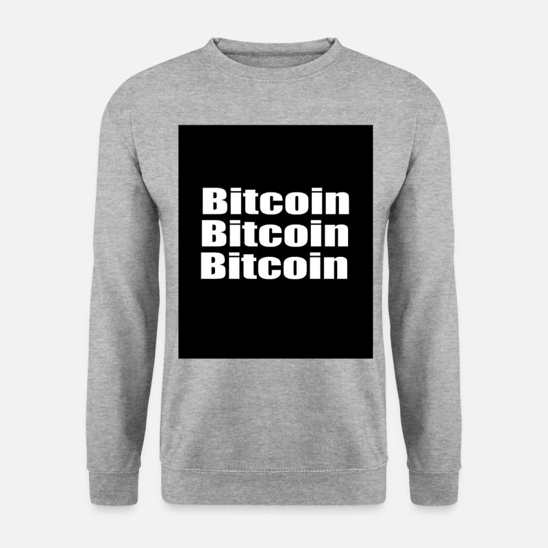 BITCOIN BITCOIN BITCOIN - Unisex Sweatshirt - salt & pepper