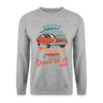 Kfz Mechatroniker Bier Schrauber Tuning Mechaniker - Unisex Pullover - Weißgrau meliert - Vorne - Alina (178cm) & Michal (187cm)